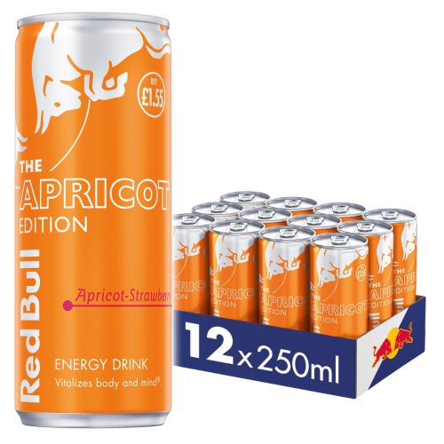 Red Bull Apricot & Strawberry 12x250ml PM £1.55