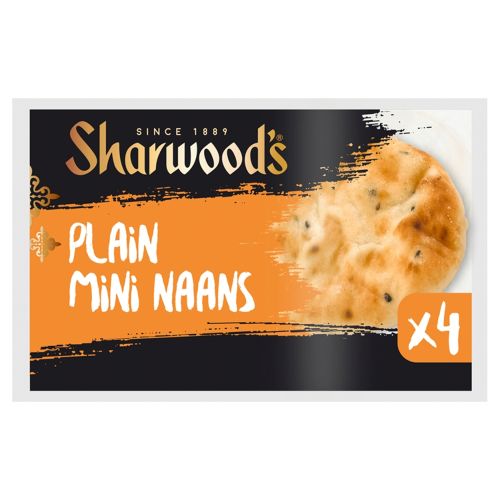 Sharwoods Plain Mini Naans 1x260g