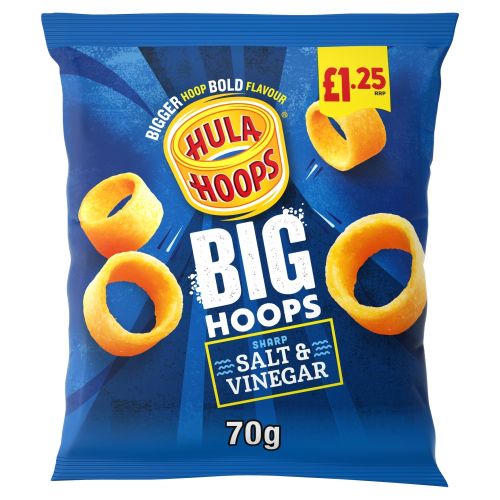 Hula Hoops Big Hoops Salt & Vinegar 20x70g PM £1.25