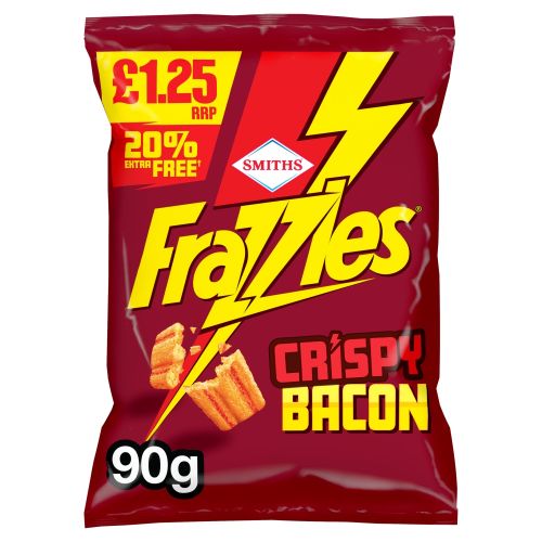 Smiths Frazzles Crispy Bacon 18x90g PM £1.25