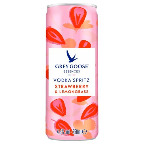 Grey Goose Essences Strawb & Lemongrass Spritz 12x250ml