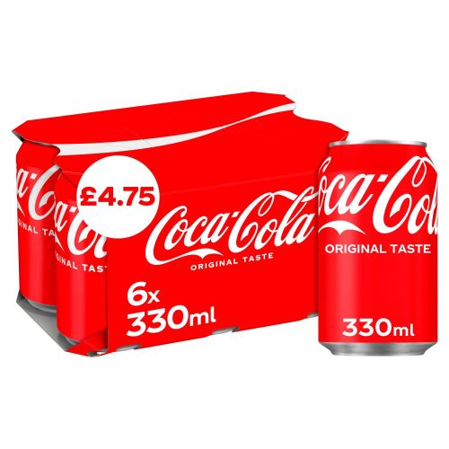 Coca Cola Regular 4x6x330ml PM £4.75