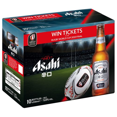 Asahi Super Dry Premium Lager 10x330ml