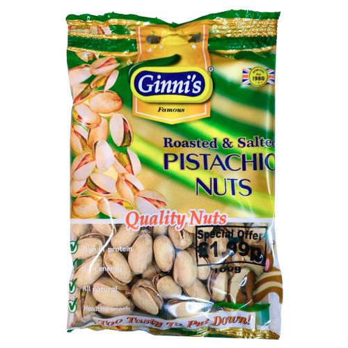 Ginnis Pistachio Nuts 10x100g PM £1.99