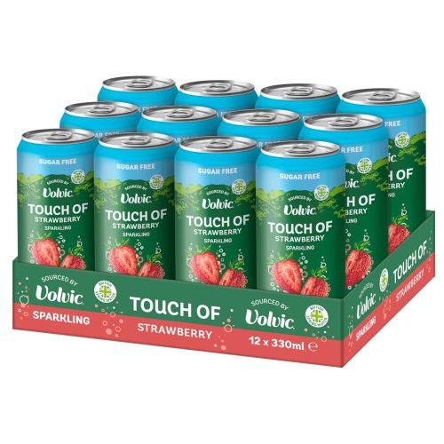 Volvic TOF Spk Strawberry SF 12x330ml